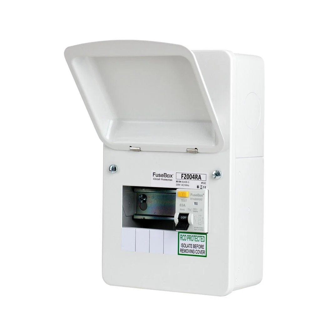 FuseBox F2004RA 4 Way RCD Consumer Unit 63A - Image 2