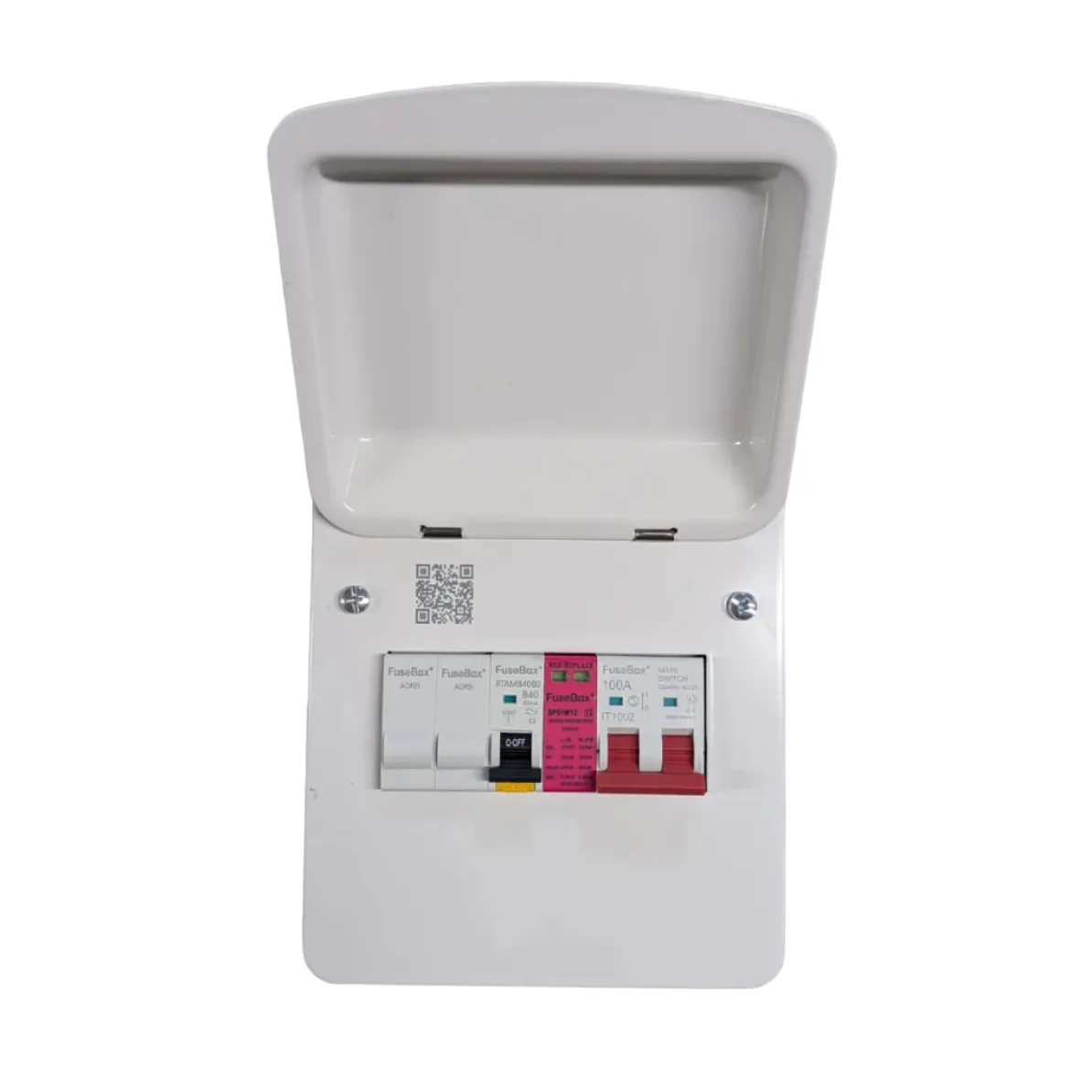FuseBox EV40ABDZ6P EV Charger Supply Unit 40A Bi-directional RCBO and T2 SPD and 2 Additional Usable Ways