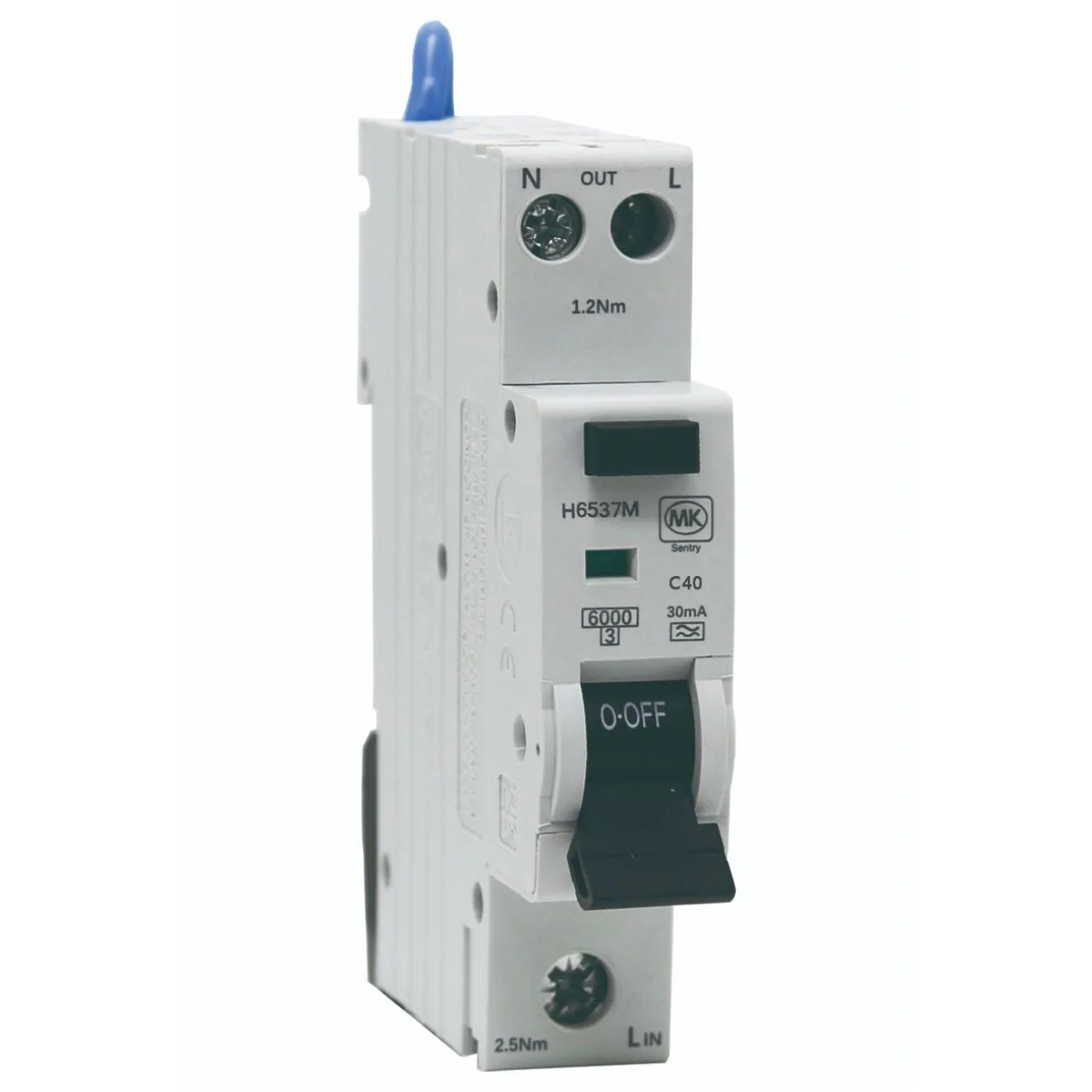 MK Sentry Mini Type A RCBO C Curve 6kA 30mA - Image 6