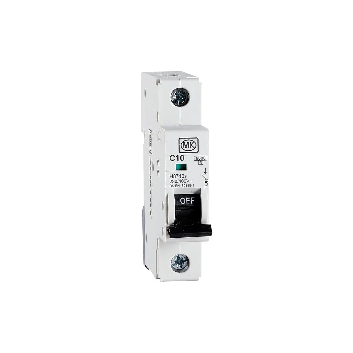 MK Sentry MCB Single Pole 6kA C Curve - Image 3