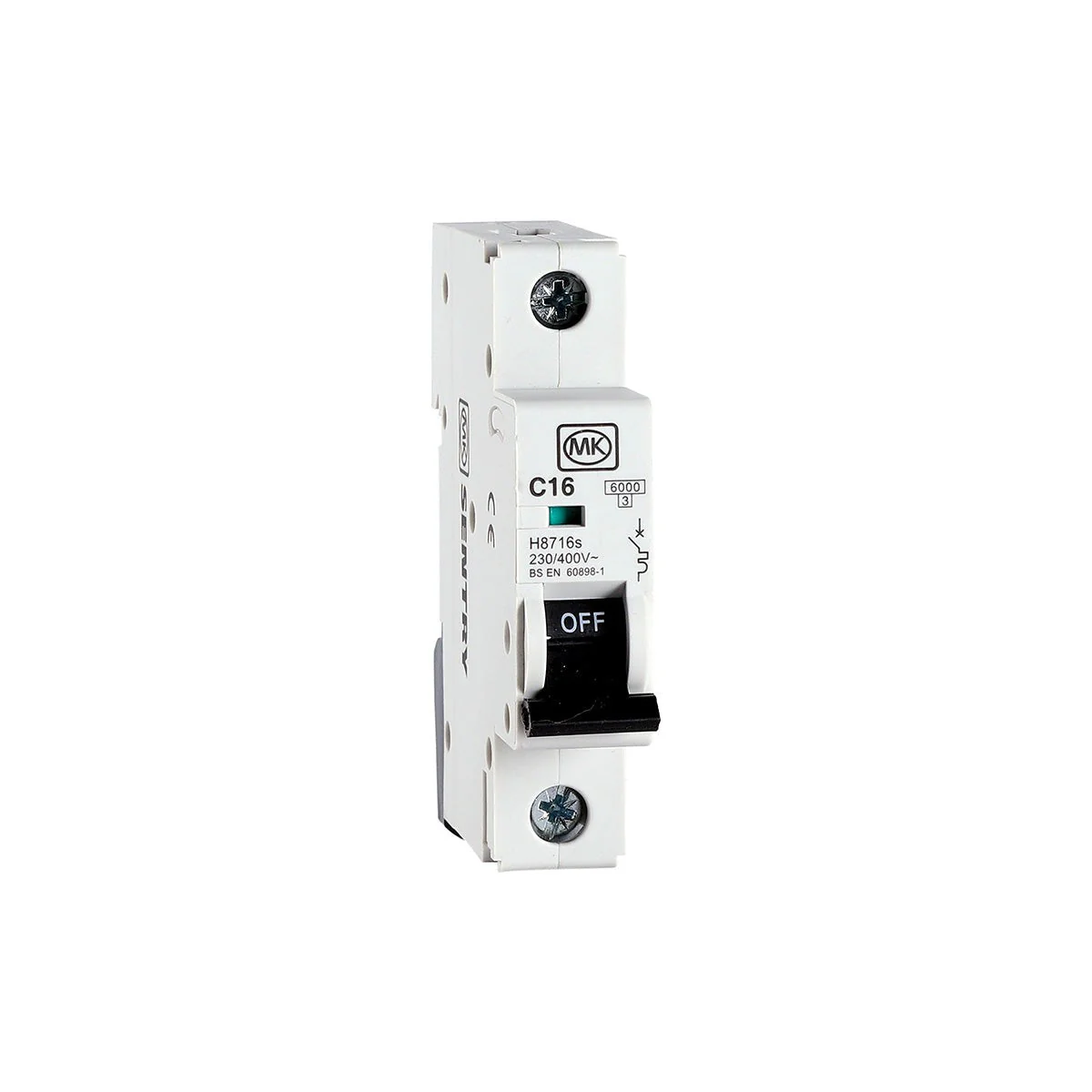 MK Sentry MCB Single Pole 6kA C Curve - Image 4