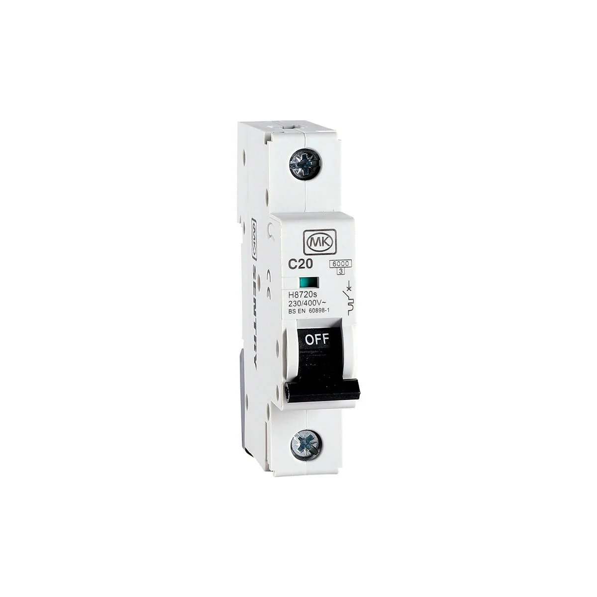 MK Sentry MCB Single Pole 6kA C Curve - Image 5