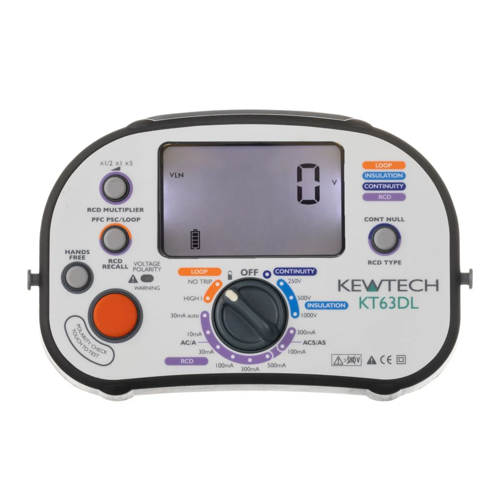 Kewtech KT65DL 8-in-1 Multifunction Installation Tester - Image 3