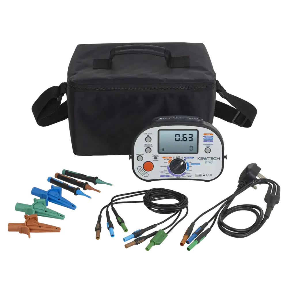 Kewtech KT65DL 8-in-1 Multifunction Tester & JAWS Current, Voltage & Resistance Clamp Meter - Image 2