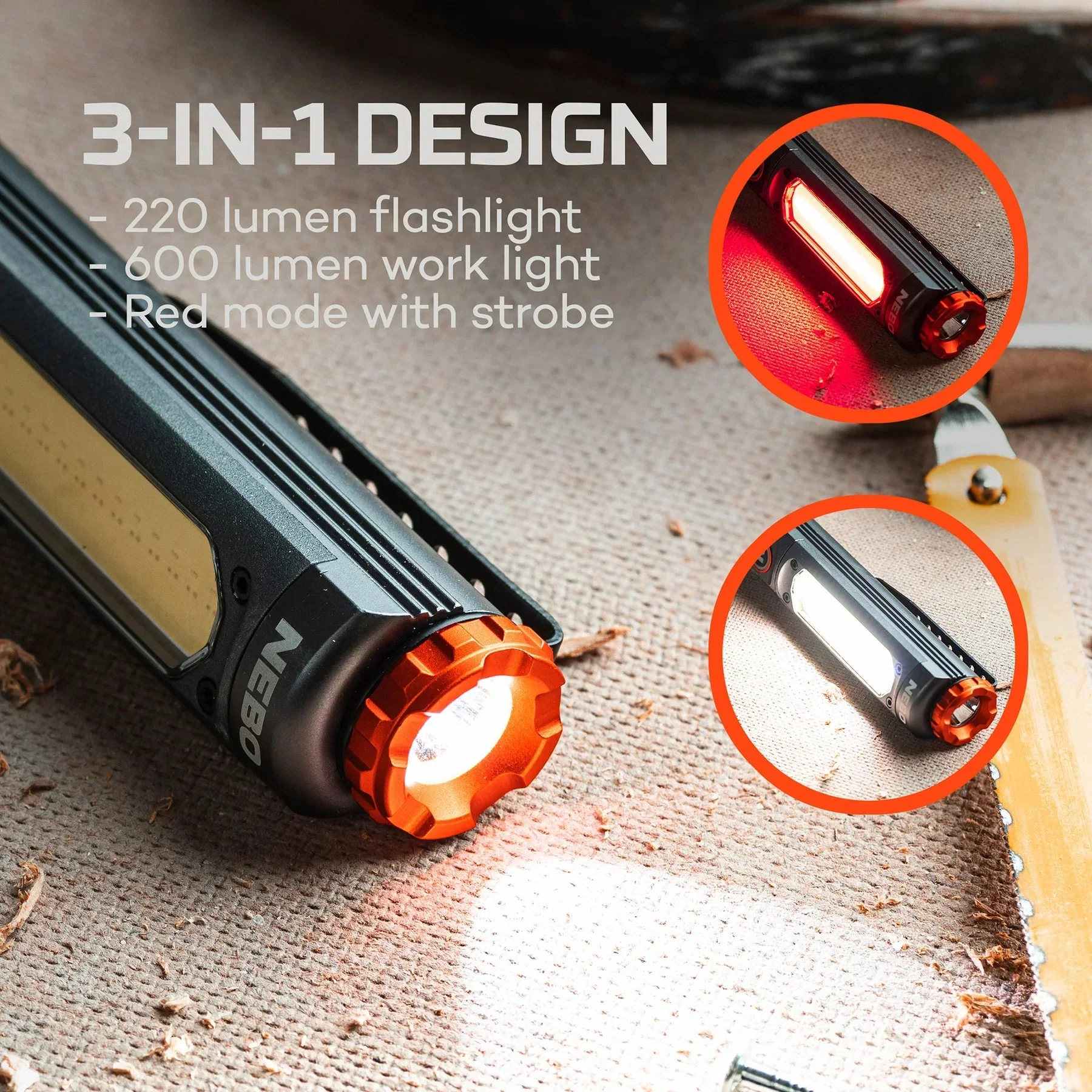 Nebo NE1033 Big Larry Pro Rechargeable LED Torch - Image 4