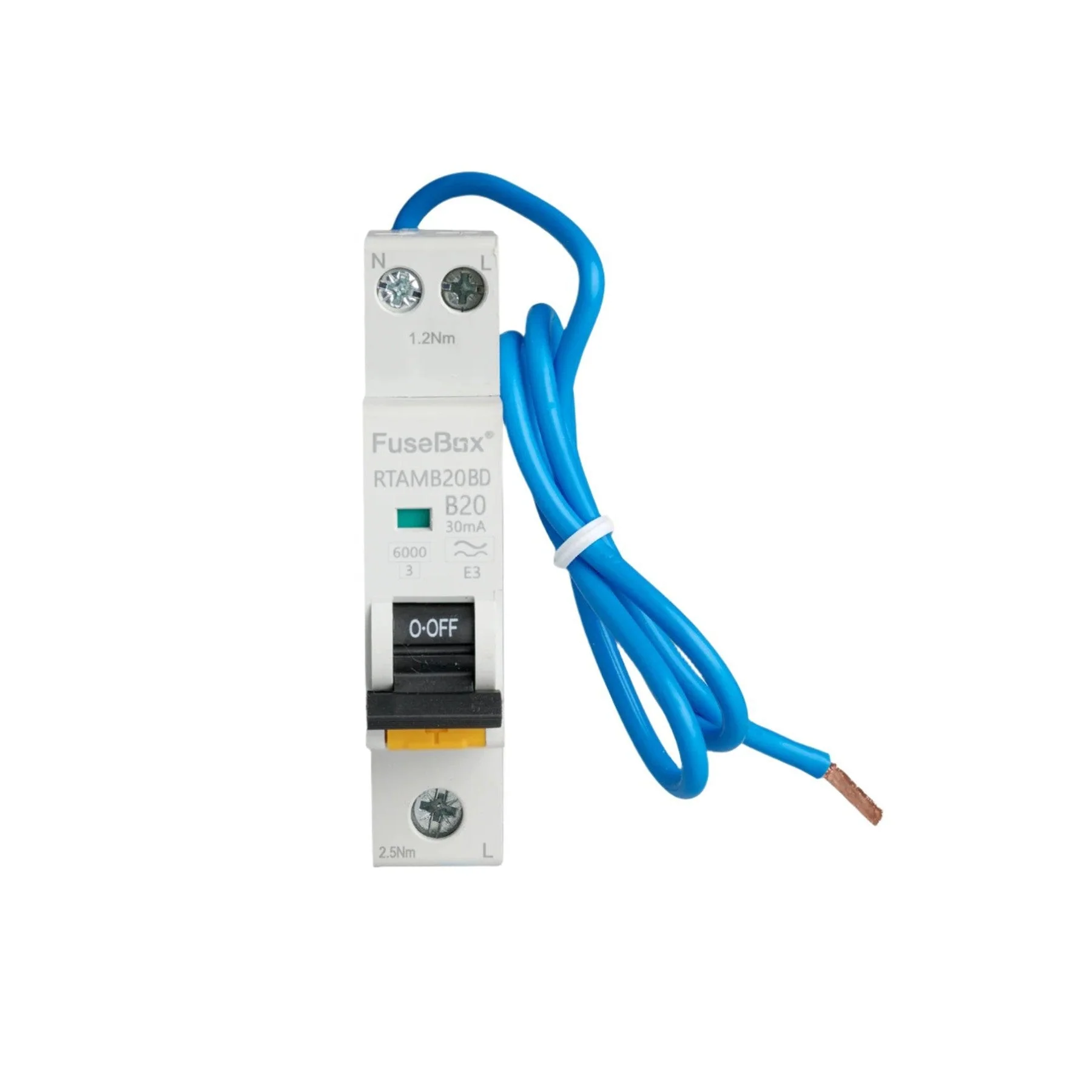 FuseBox Bidirectional Mini RCBO B Curve 6kA 30mA Type A - Image 4