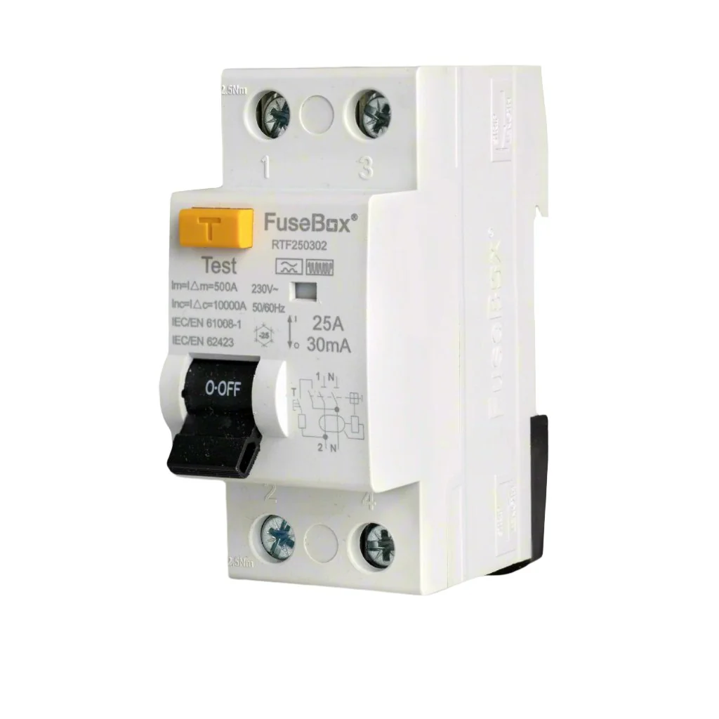 FuseBox RTF250302 Type F RCD 25A 30mA 2P - Image 2