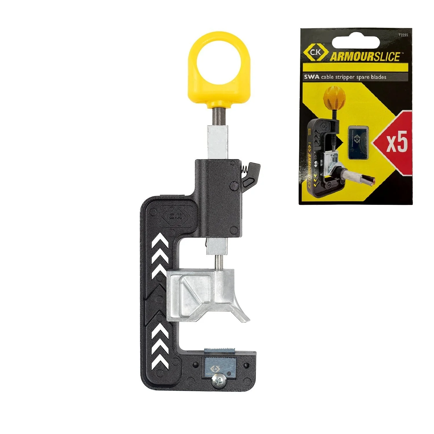 CK T2250A ArmourSlice Evo SWA Armoured Cable Wire Stripper 12-36mm FREE T2255 Blade Pack - Image 9