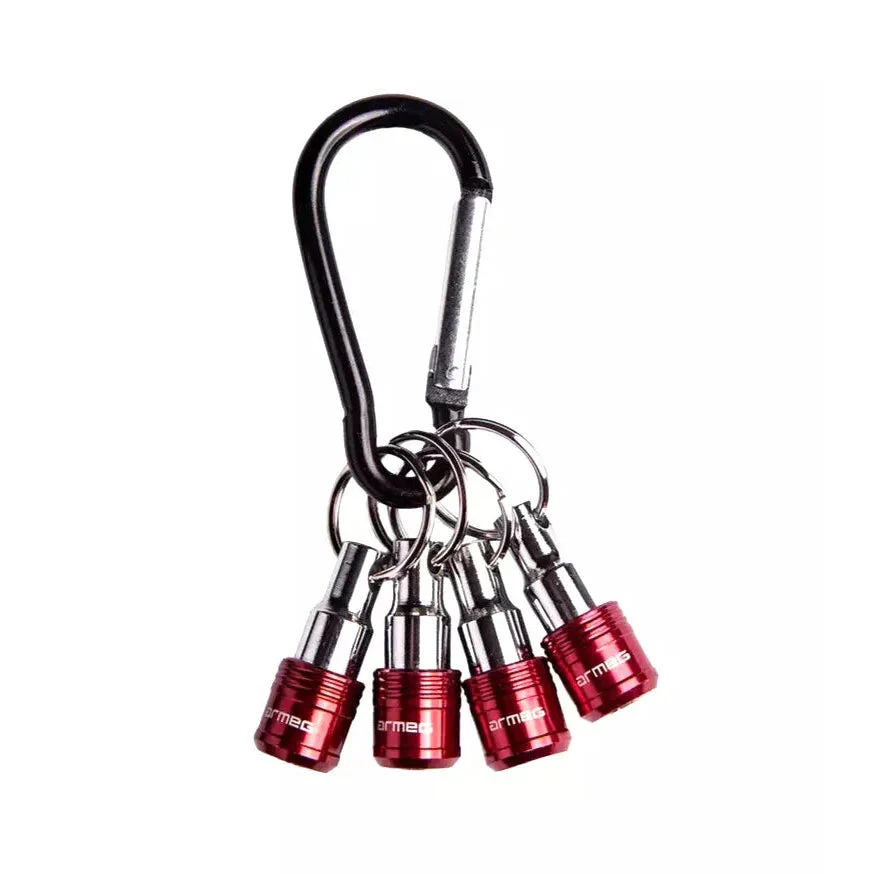 Armeg TIMBLBH4PK 4 Piece Bit Holder & Belt Carabiner For Screwdriver Bits - Image 2