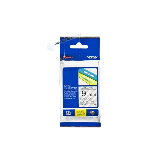 Brother Label Cartridge Black on Clear - Image 3